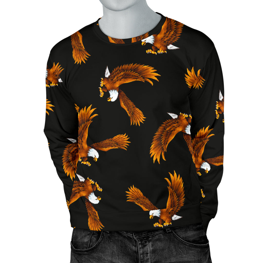 Eagles Print Pattern Men Long Sleeve Sweatshirt