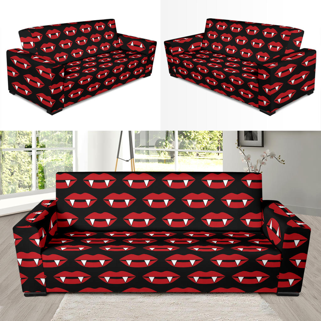 Vampire Lips Print Design LKS302 Sofa Slipcover