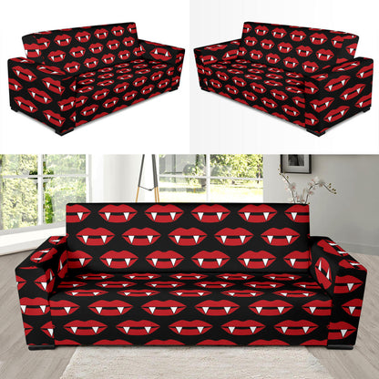 Vampire Lips Print Design LKS302 Sofa Slipcover