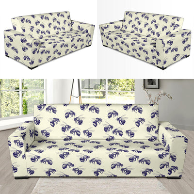 Bee Pattern Print Design 02 Sofa Slipcover