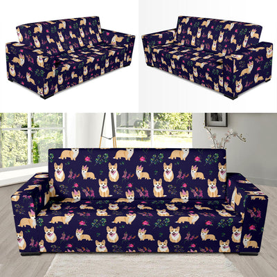 Pembroke Welsh Corgis Pattern Print Design A06 Sofa Slipcover