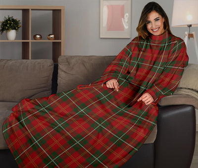 Holiday Tartan Plaid Pattern Adult Sleeve Blanket