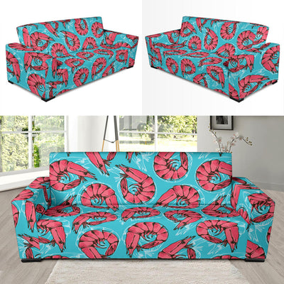 Prawn Pattern Print Design 01 Sofa Slipcover