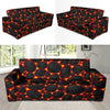 Lava Pattern Print Design 01 Sofa Slipcover