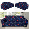 Electric Guitar Pattern Print Design 01 Sofa Slipcover