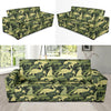 Camouflage Dinosaur Pattern Print Design 03 Sofa Slipcover