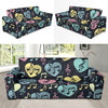 Music note Pattern Print Design A03 Sofa Slipcover