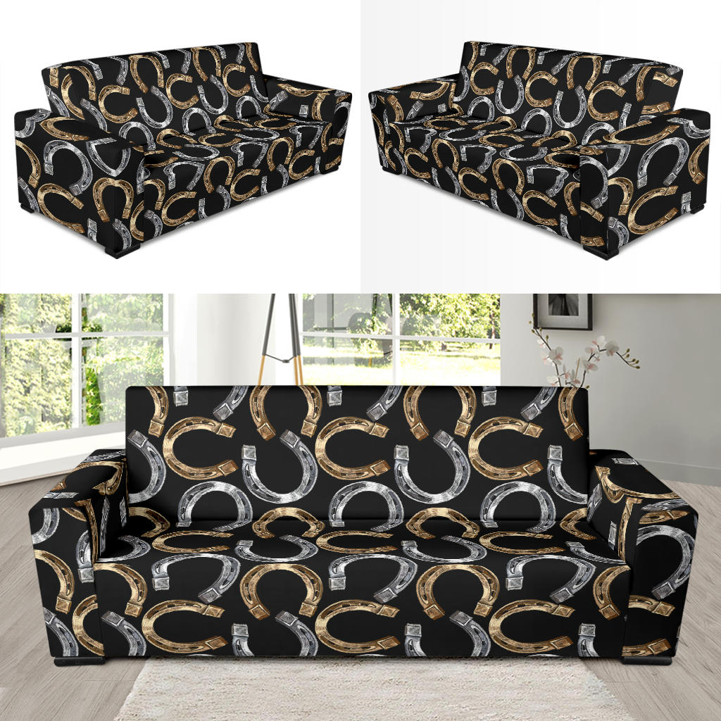 Horseshoe Print Design LKS305 Sofa Slipcover