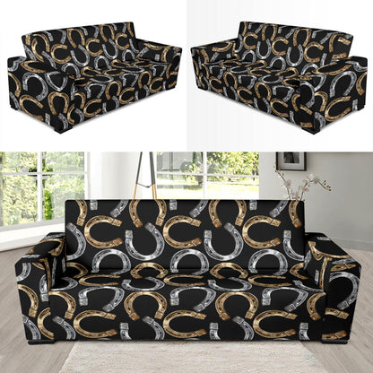 Horseshoe Print Design LKS305 Sofa Slipcover