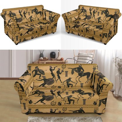 Ancient Greek Statue Print Design LKS304 Loveseat Couch Slipcover