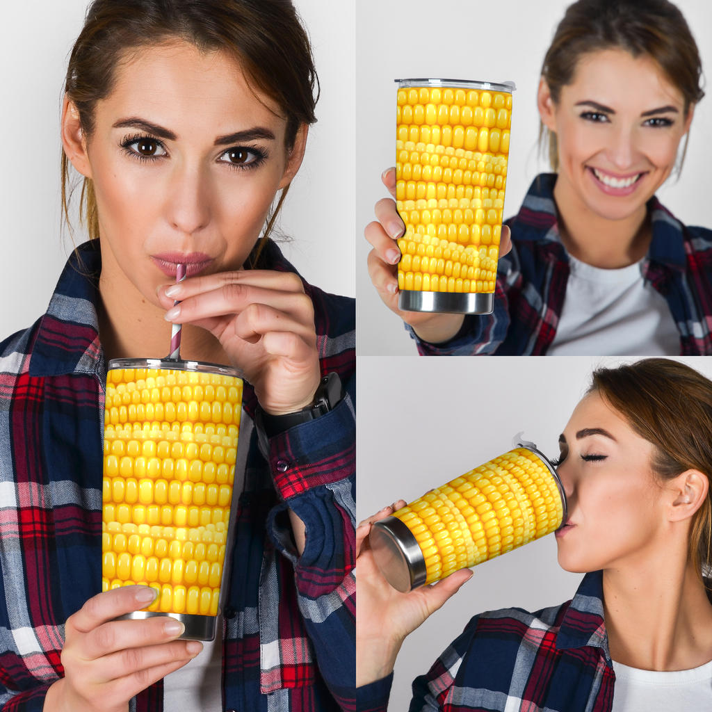Agricultural Corn cob Pattern Tumbler