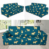 Pug Pattern Print Design A06 Sofa Slipcover