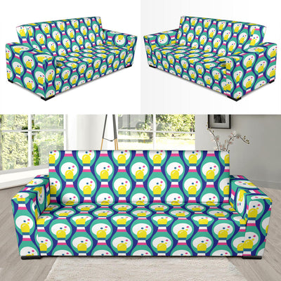 Bowling Pattern Print Design 04 Sofa Slipcover