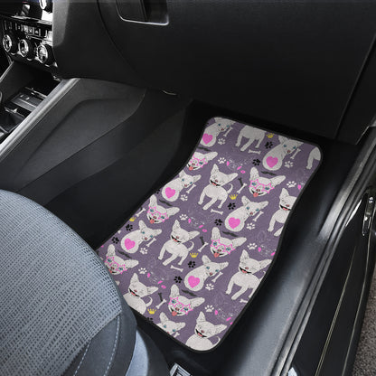 Chihuahua Happy Pattern Car Floor Mats Front Back