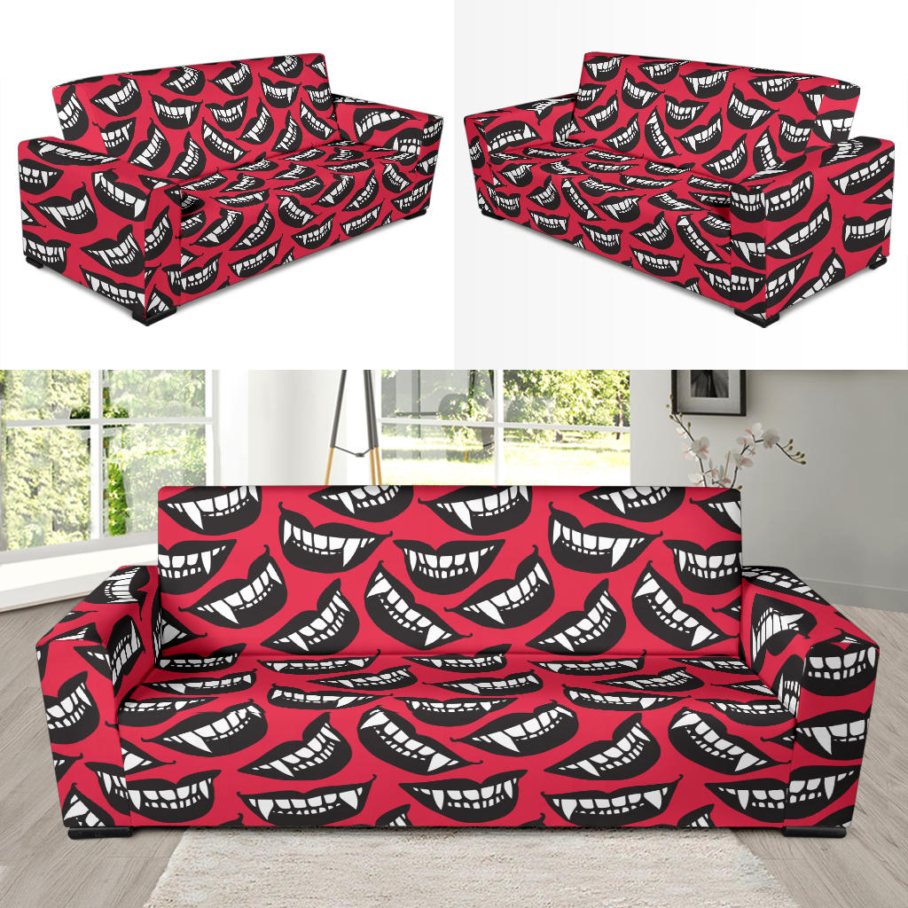 Vampire Lips Print Design LKS305 Sofa Slipcover