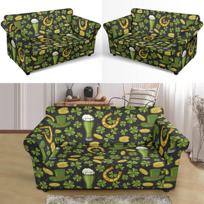 St Patricks Day Print Design LKS307 Loveseat Couch Slipcover