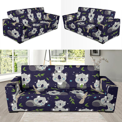 Koala Pattern Print Design 04 Sofa Slipcover