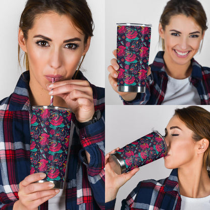 Old School Tattoo Print Tumbler