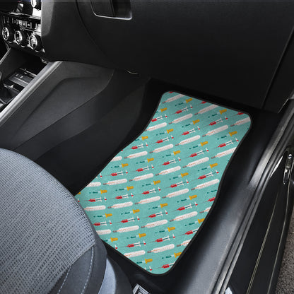 Phlebotomist Medical Print Car Floor Mats Front Back