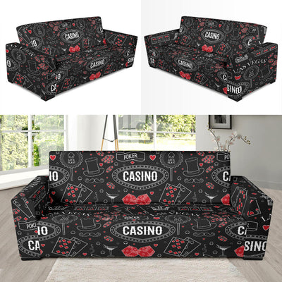 Casino Pattern Print Design 04 Sofa Slipcover