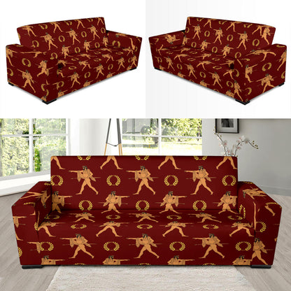 Ancient Greek Print Design LKS307 Sofa Slipcover