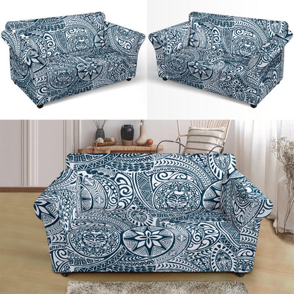 Samoan Pattern Print Design LKS306 Loveseat Couch Slipcover
