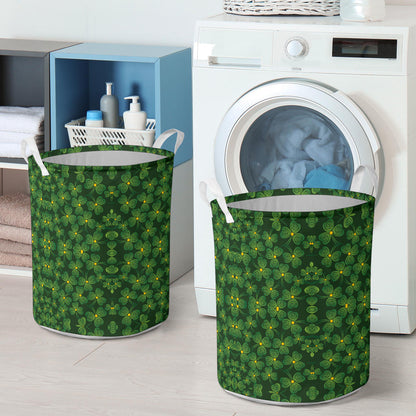 Shamrock Pattern Laundry Basket