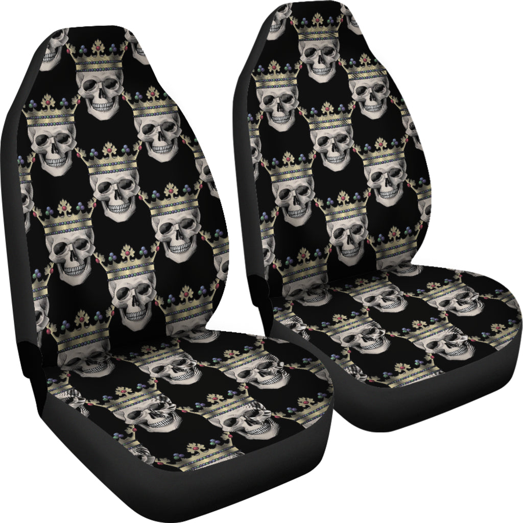 Skull King Print Design LKS3010 Car Seat Covers