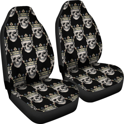 Skull King Print Design LKS3010 Car Seat Covers