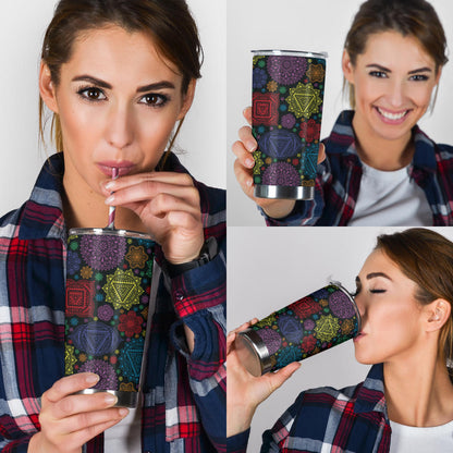 Chakra Mandala Print Pattern Tumbler