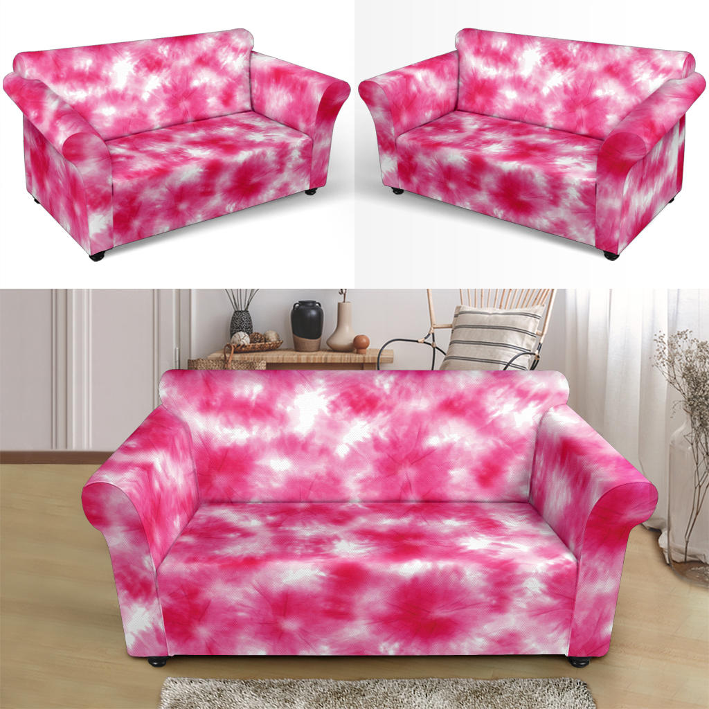 Tie Dye Pink Print Design LKS304 Loveseat Couch Slipcover
