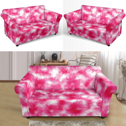 Tie Dye Pink Print Design LKS304 Loveseat Couch Slipcover