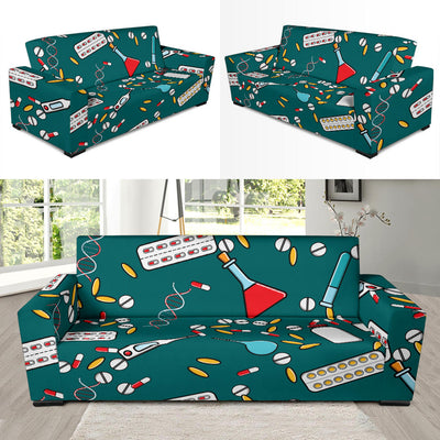 Nurse Pattern Print Design A05 Sofa Slipcover