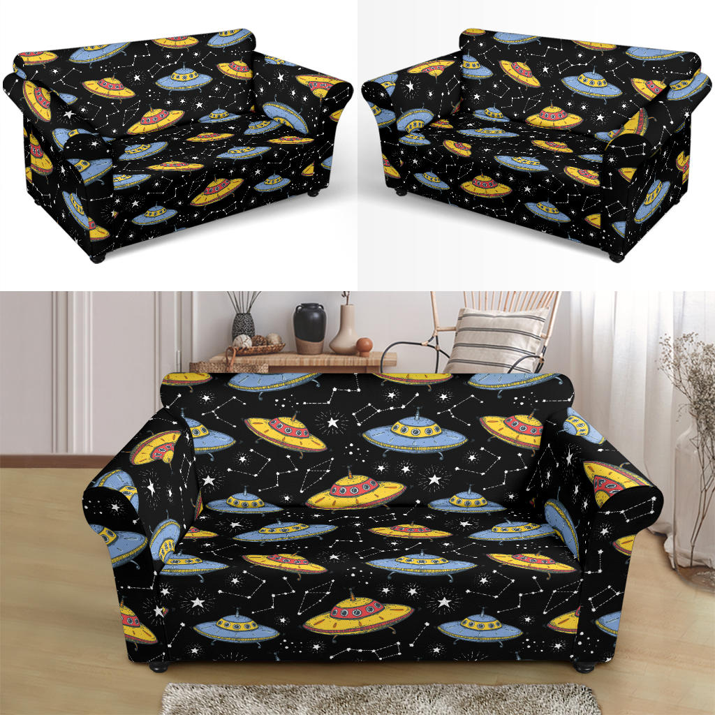 UFO Print Design LKS307 Loveseat Couch Slipcover