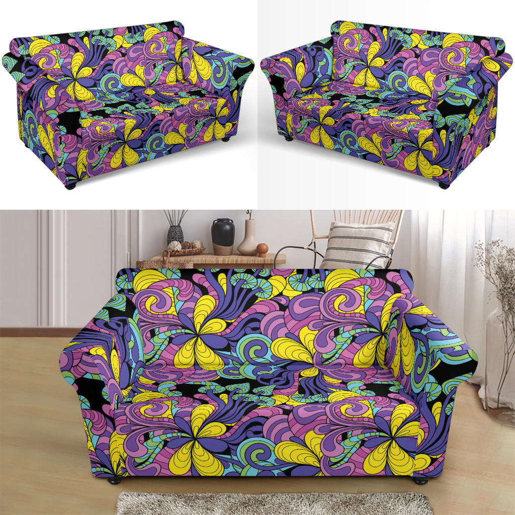 Trippy Print Design LKS305 Loveseat Couch Slipcover