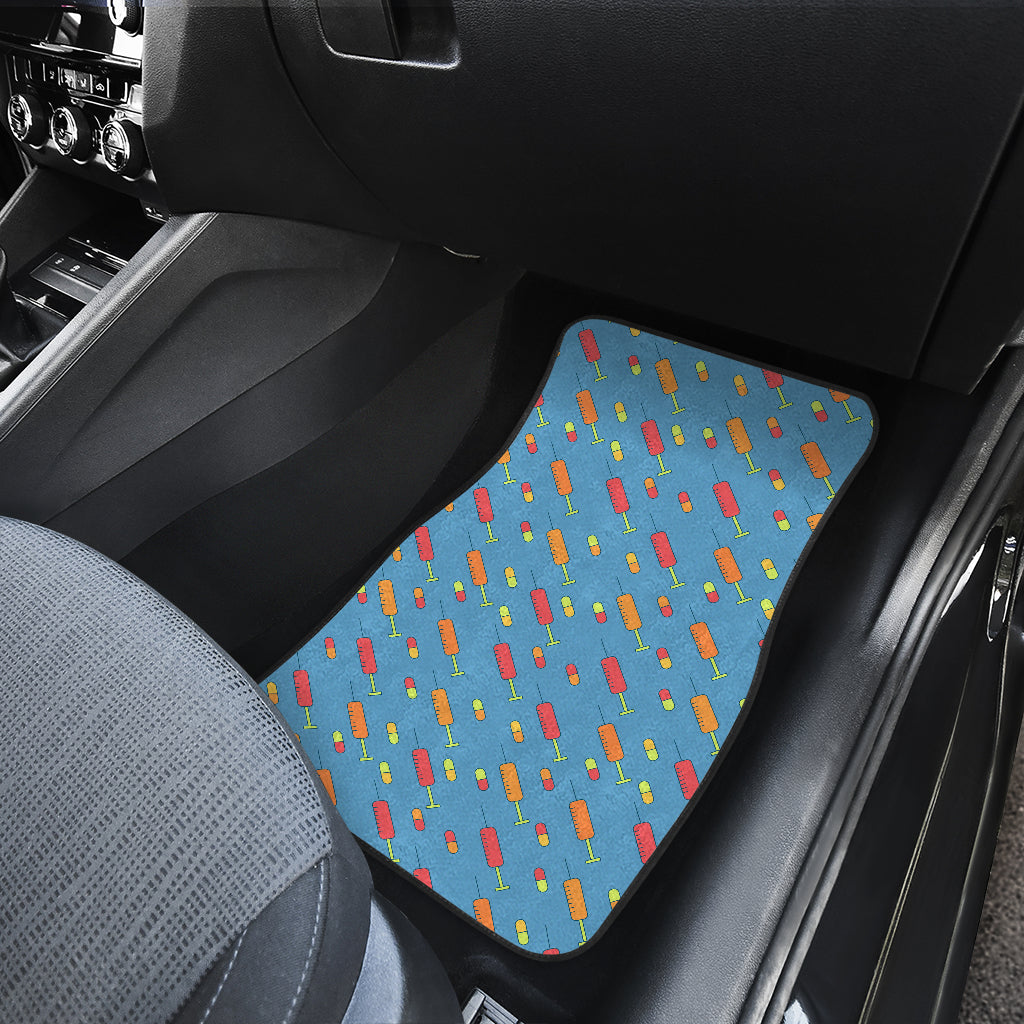Phlebotomist Medical Pattern Car Floor Mats Front Back