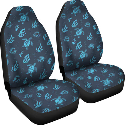 Sea Turtle Print Design LKS307 Car Seat Covers