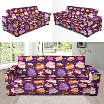 Cake Pattern Print Design 05 Sofa Slipcover