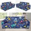 Robot Pattern Print Design A03 Sofa Slipcover