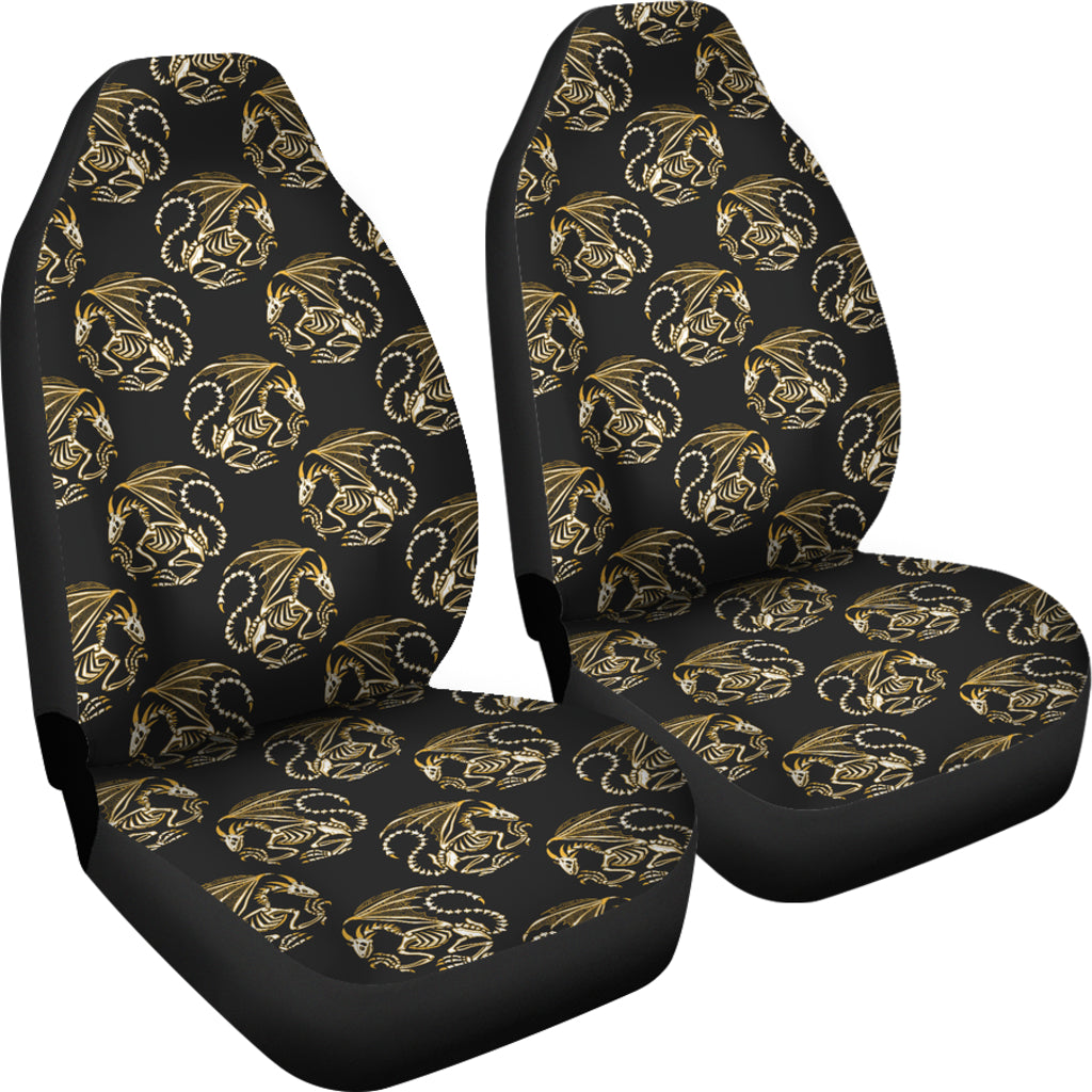 Skeleton Dragon Print Design LKS306 Car Seat Covers