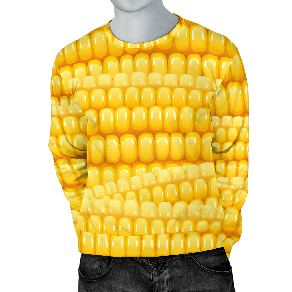 Agricultural Corn cob Pattern Men Long Sleeve Sweatshirt