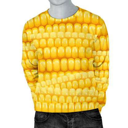 Agricultural Corn cob Pattern Men Long Sleeve Sweatshirt