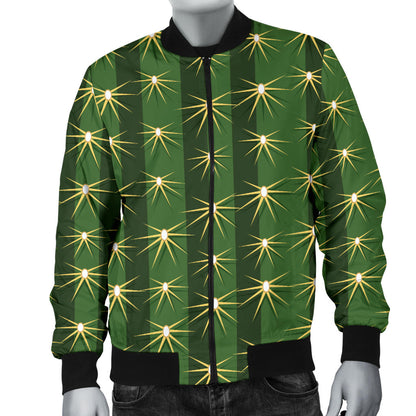 Cactus Skin Print Pattern Men Bomber Jacket