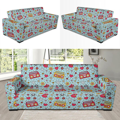 Hippie Print Design LKS307 Sofa Slipcover