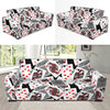 Poker Cards Pattern Print Design A04 Sofa Slipcover