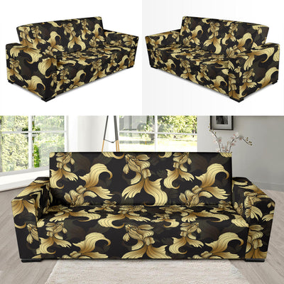 Goldfish Pattern Print Design 02 Sofa Slipcover