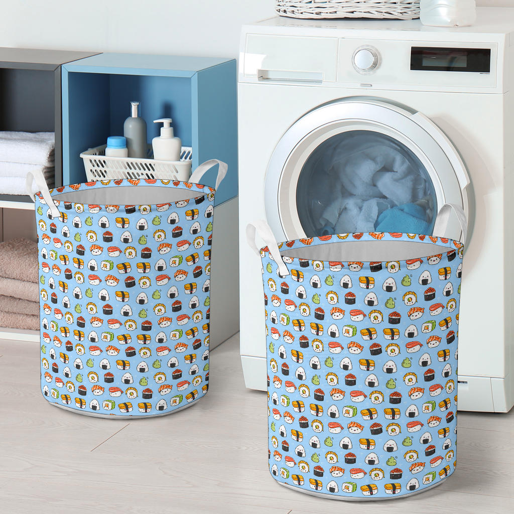 Sushi Cartoon Design Laundry Basket