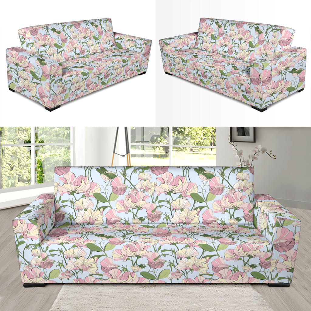 Sweet Pea Print Design LKS304 Sofa Slipcover