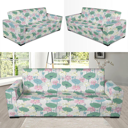 Water Lily Print Design LKS305 Sofa Slipcover