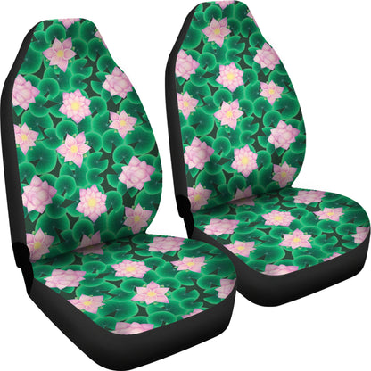 Water Lily Print Design LKS303 Car Seat Covers